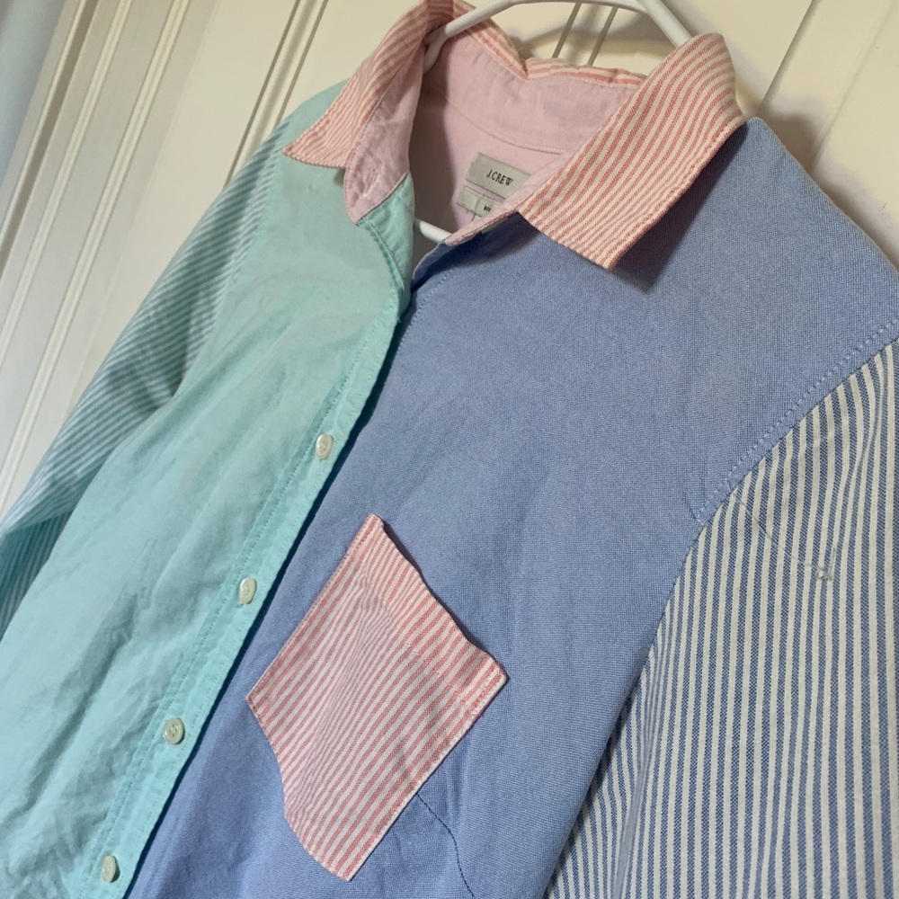 Jcrew Colorblock Button Down - image 1